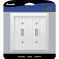 Amertac WALL PLT TOGGLE WOOD WHT 279TTW